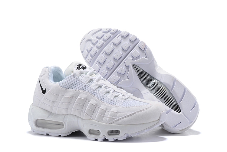 New Nike Air Max 95 All White - Click Image to Close